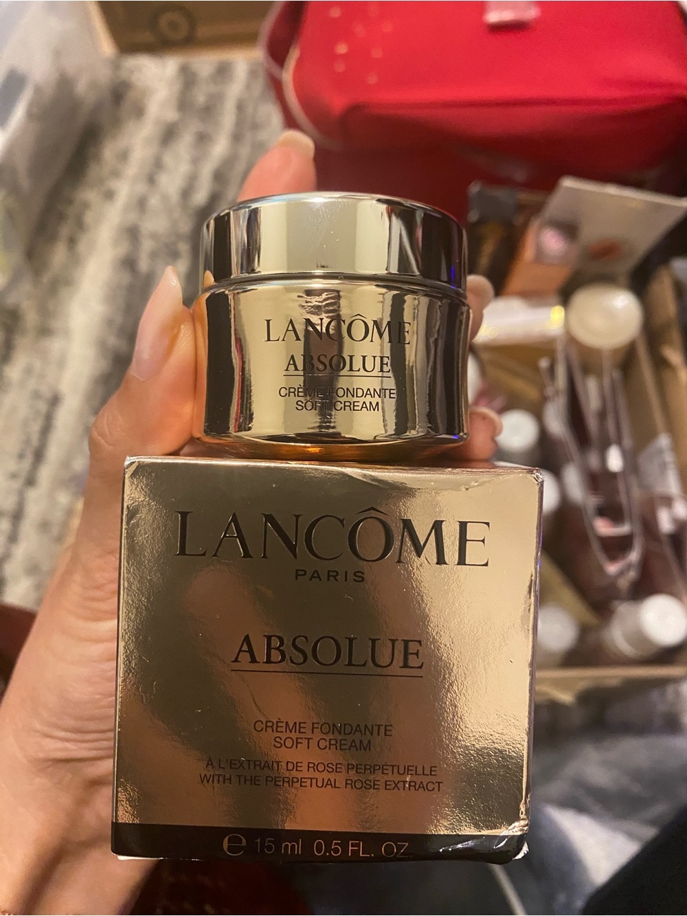 Lancome Absolue Soft Cream Gold Jar and Box
